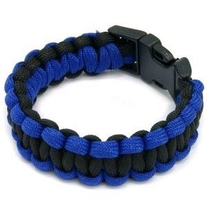 Paracord Bracelet - Blue/Black